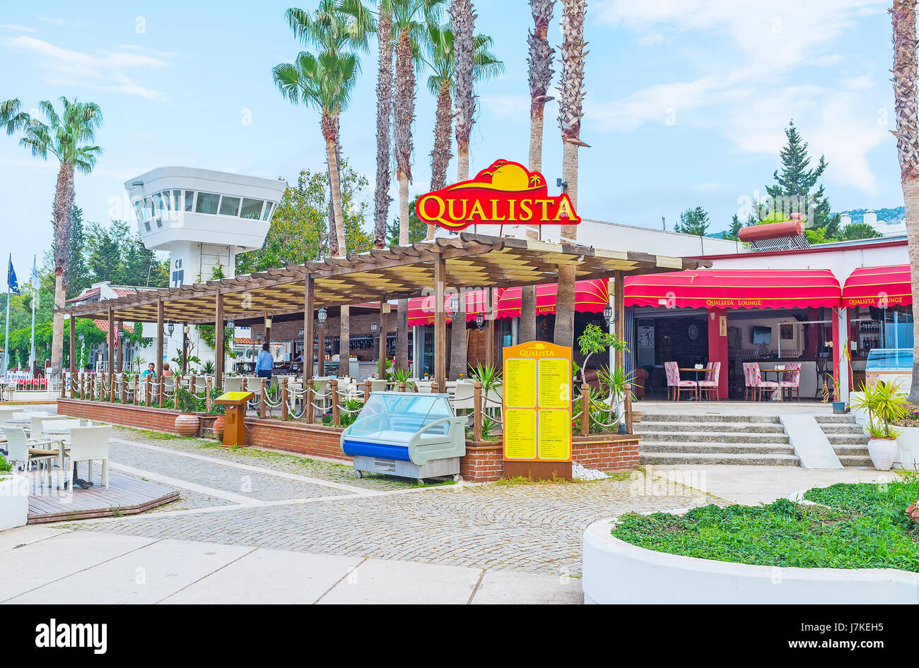 KEMER, TURKEY - MAY 5, 2017: The famous Turkish resort boasts wide ...
