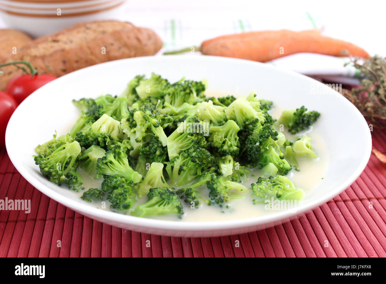 food aliment vegetable cabbage broccoli mulligan soup food aliment vitamins Stock Photo