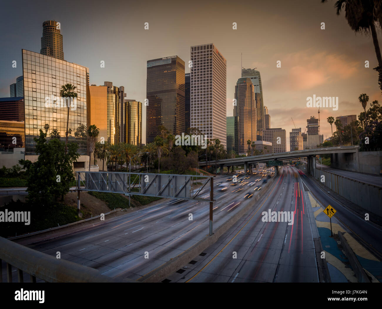 Downtown Los Anges, CA USA Stock Photo