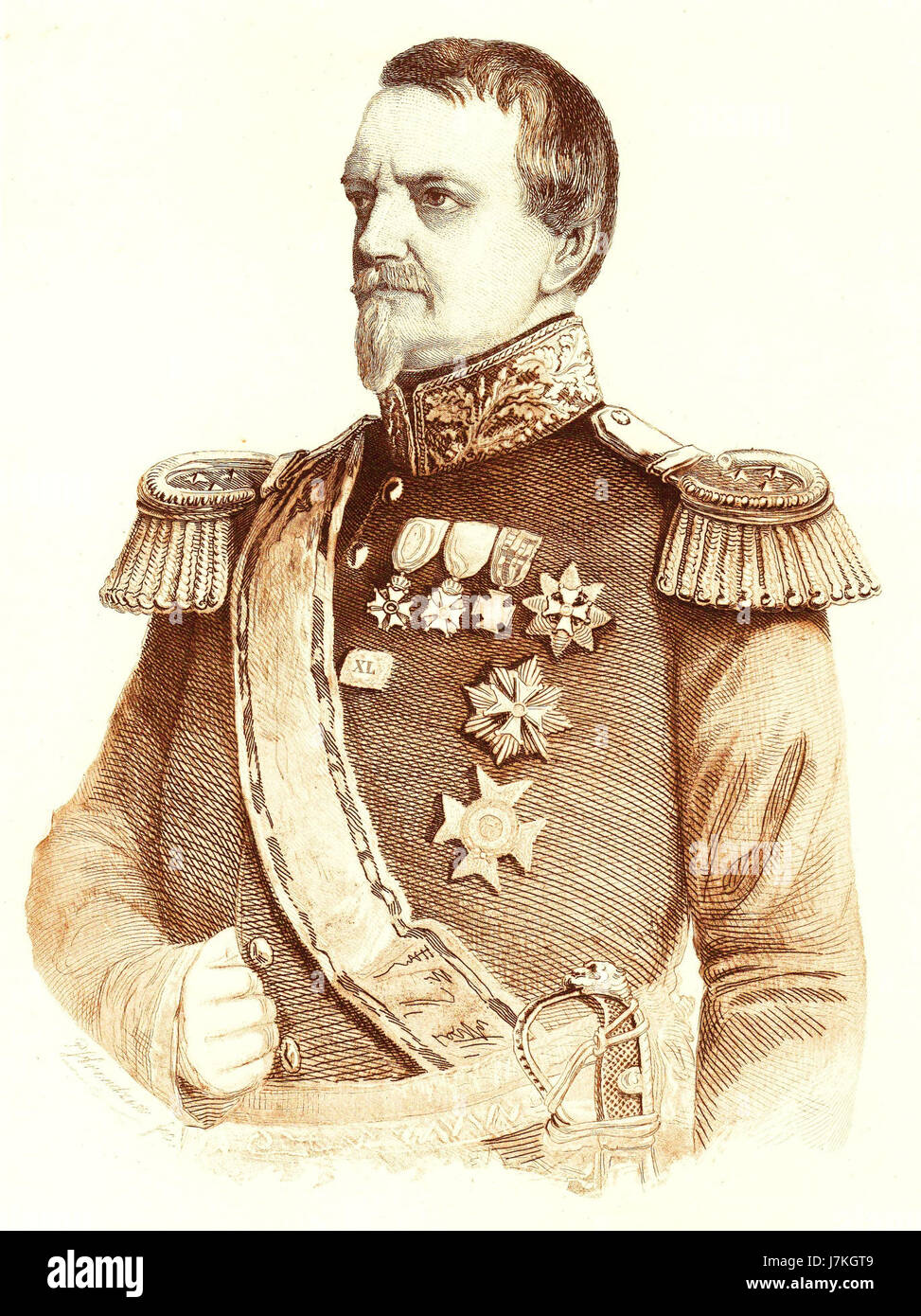 Afb. 4. Karel Bernard Hertog van Saksen Weimar Eisenace. 1888. Kepper Stock Photo
