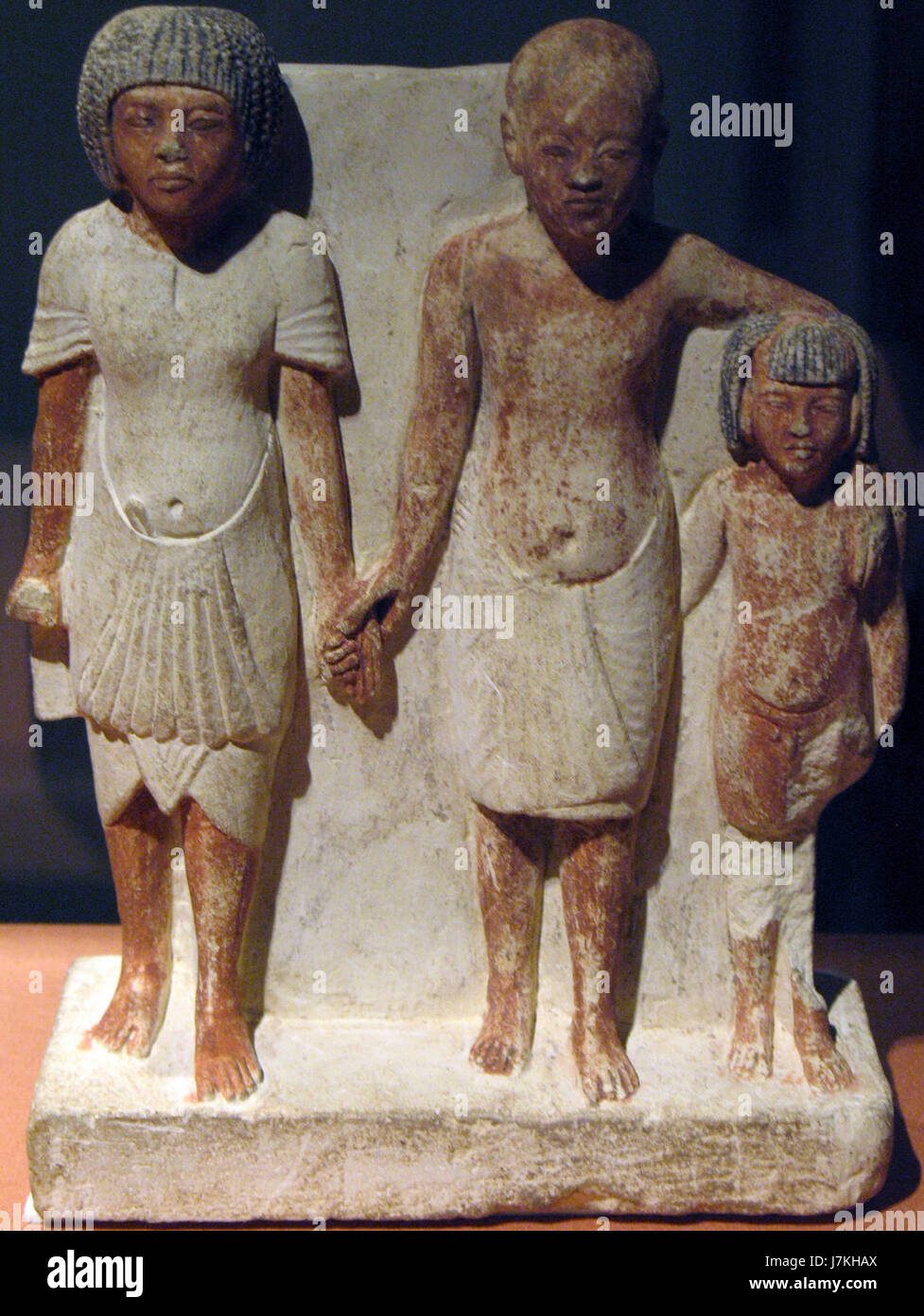 1353 1336 zwei Maenner und ein Junge 18. Dynastie anagoria Stock Photo