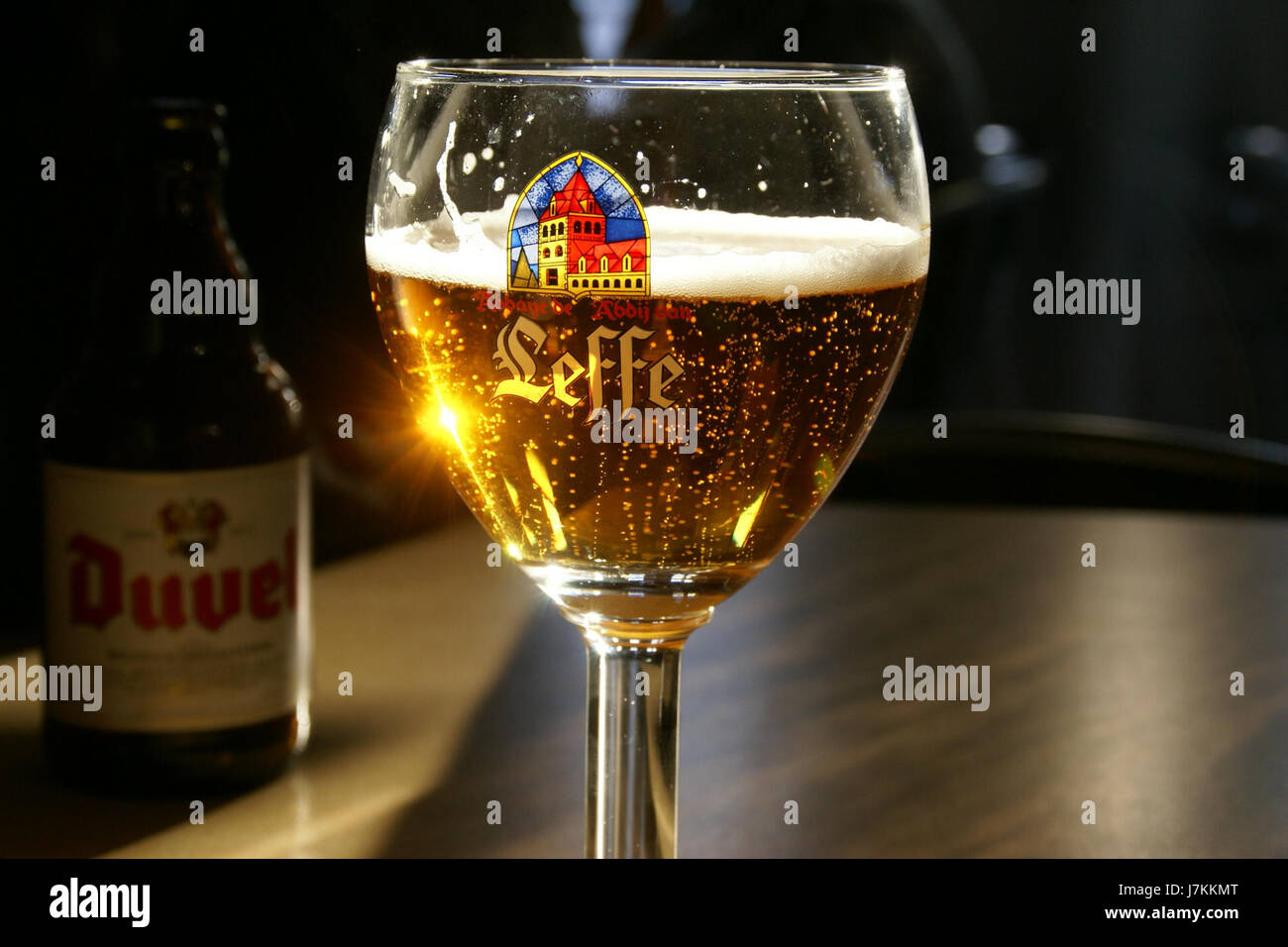 2011.07.09.202129 Leffe Bier Frituur Koksijde Belgien Stock Photo