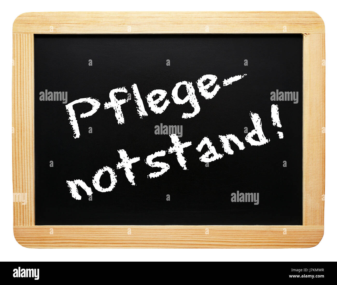 pflegenotstand! - concept panel Stock Photo