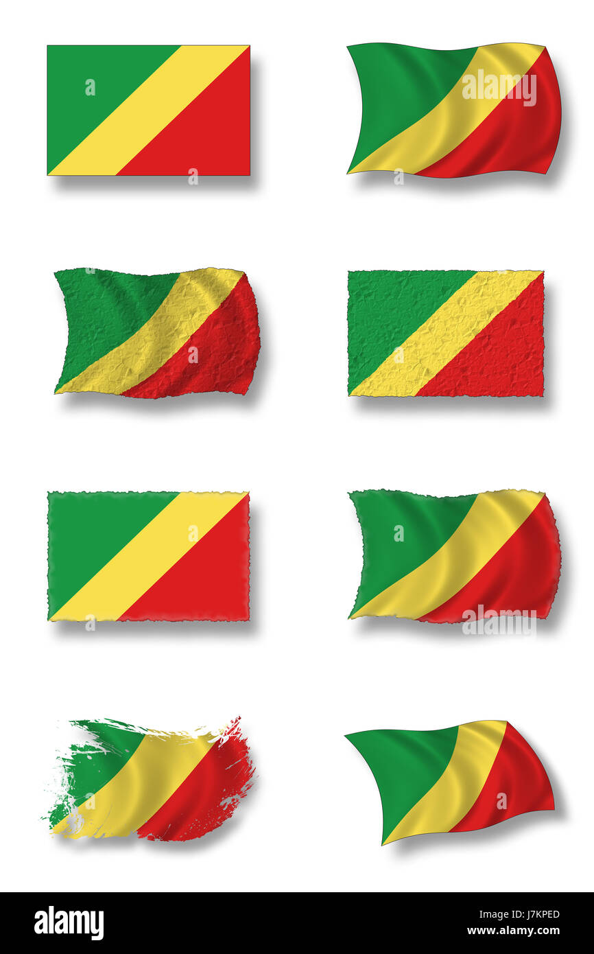 flag of congo Stock Photo - Alamy