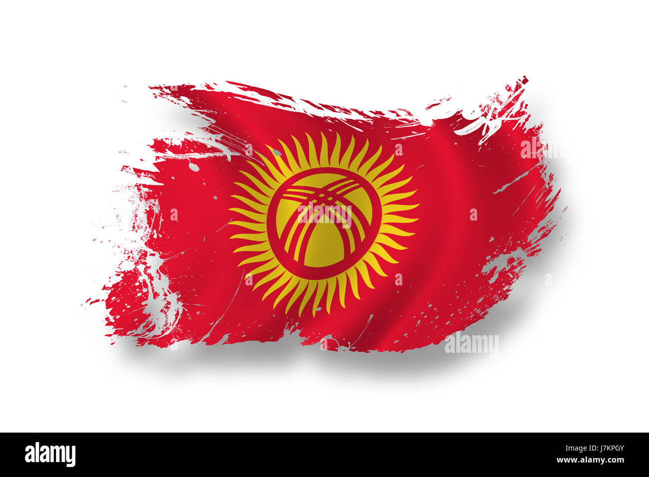 national kyrgyzstan national kyrgyzstan pictogram symbol pictograph trade Stock Photo