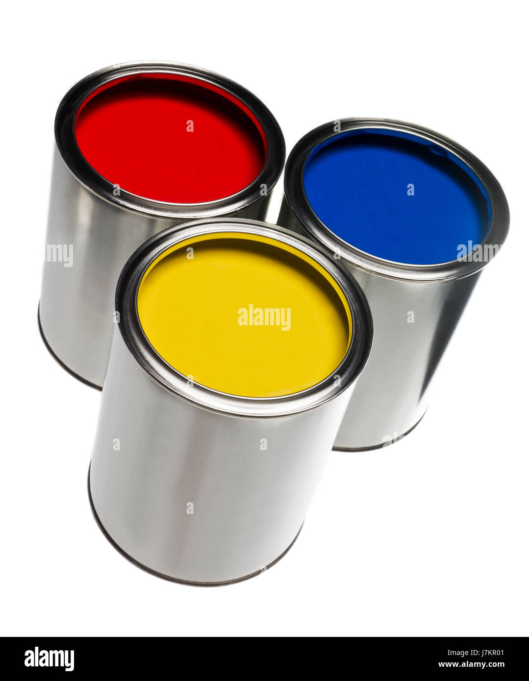 blue art colour metal paint container cut out can paint can paintings