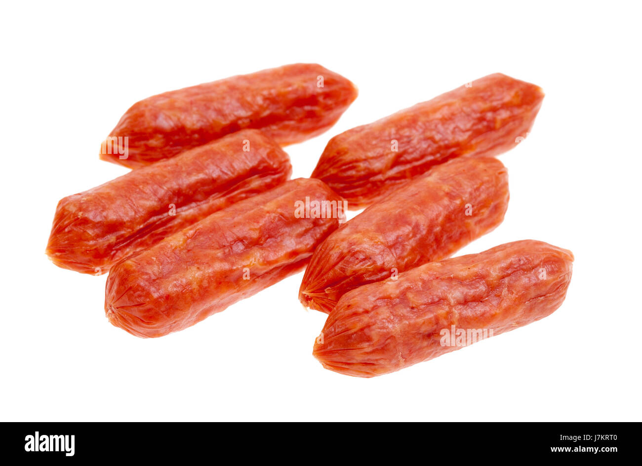 food aliment isolated sausage spicy salami snacks meat frankfurters