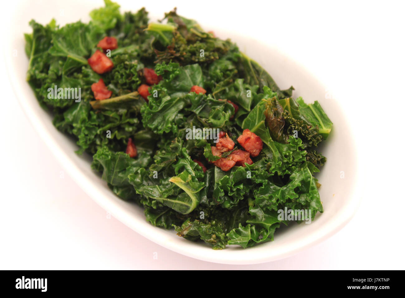 vegetable cabbage bacon kale food aliment dainty vegetable dish meal midday Stock Photo