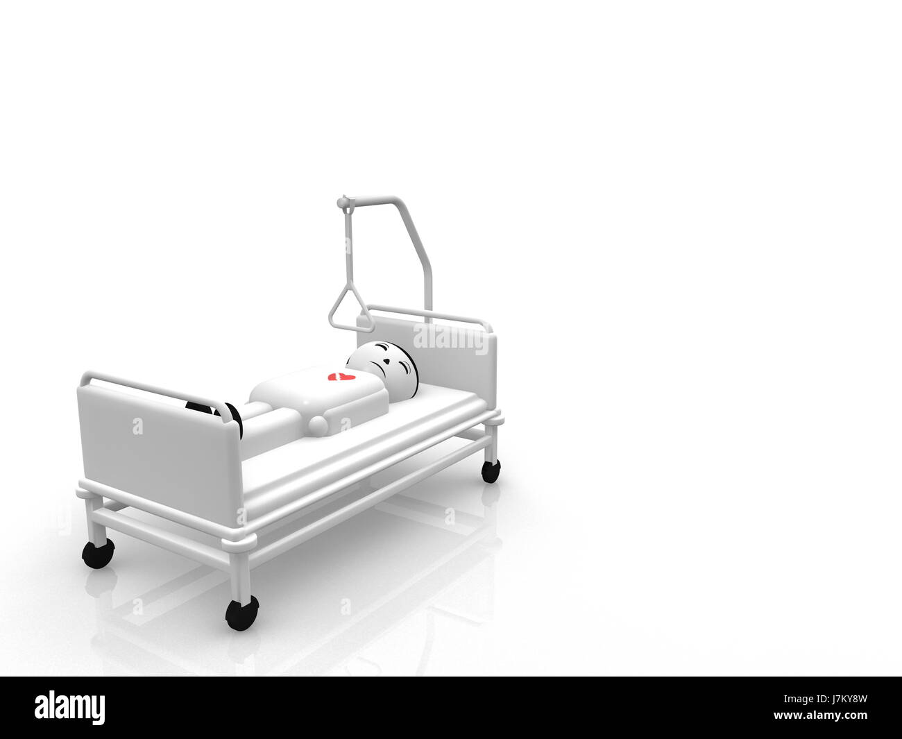 Hospital nurse bed Cut Out Stock Images & Pictures - Alamy
