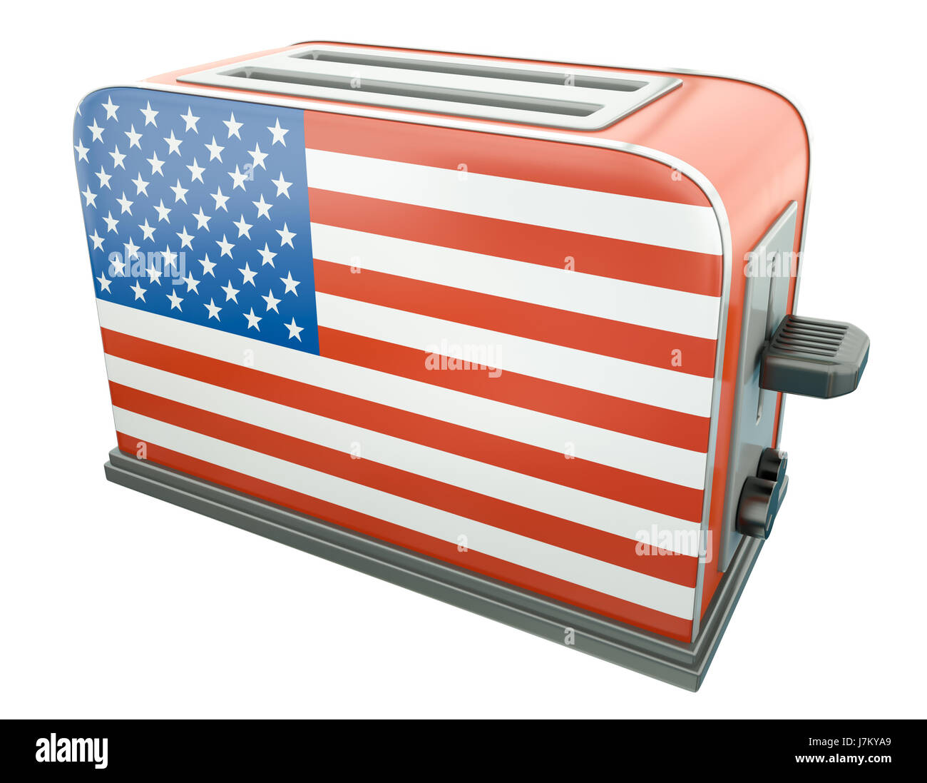 culture american usa flag toasters toaster pictogram symbol pictograph  trade Stock Photo - Alamy