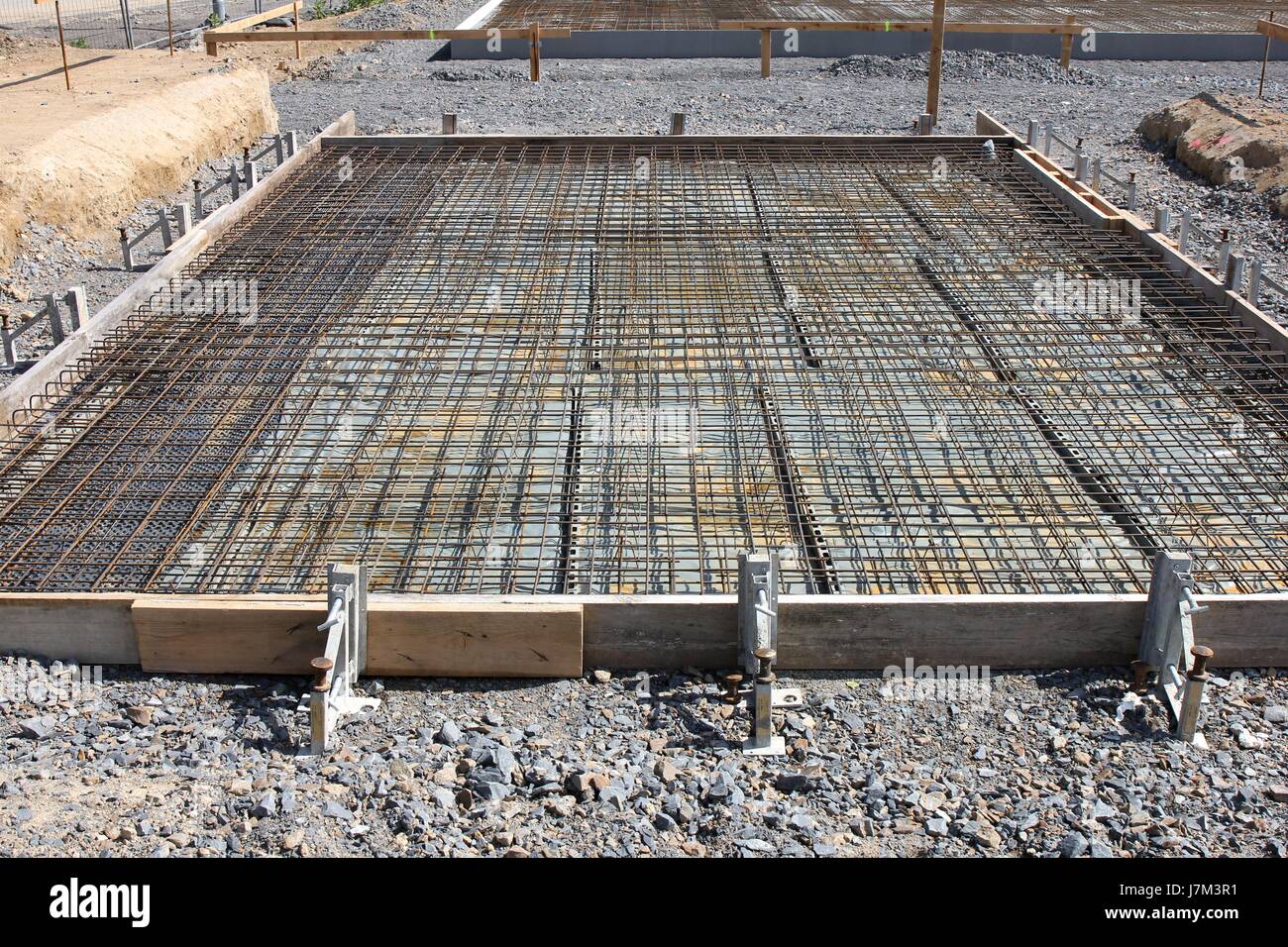 foundation ready to cast concrete Stock Photo - Alamy