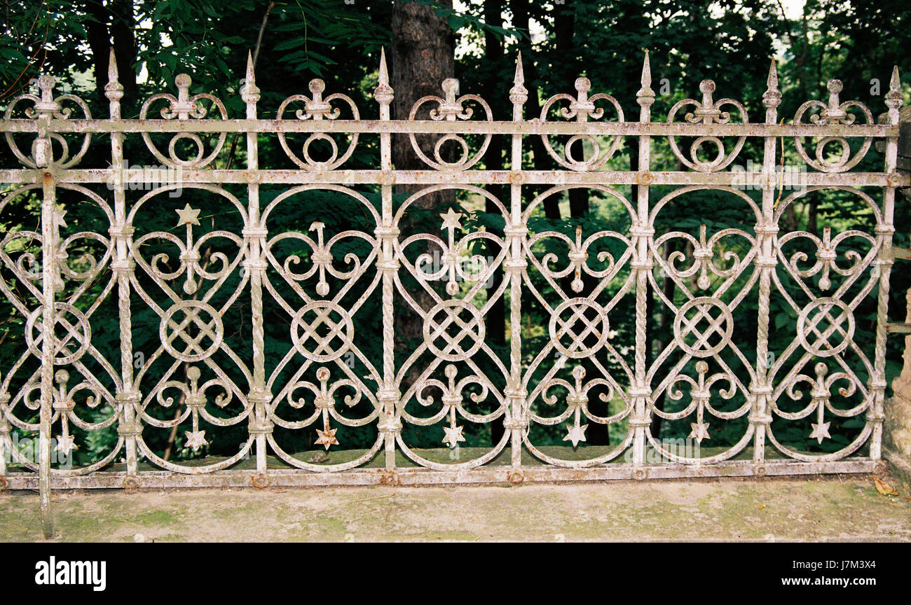Old metal fence Stock Photo - Alamy
