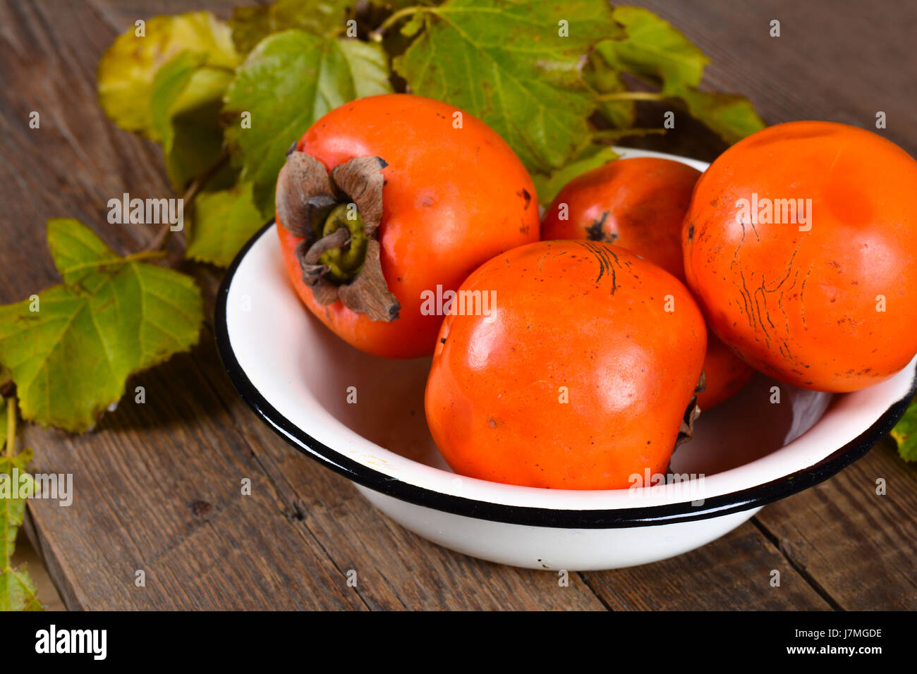 Persimmon fruit Stock Photo