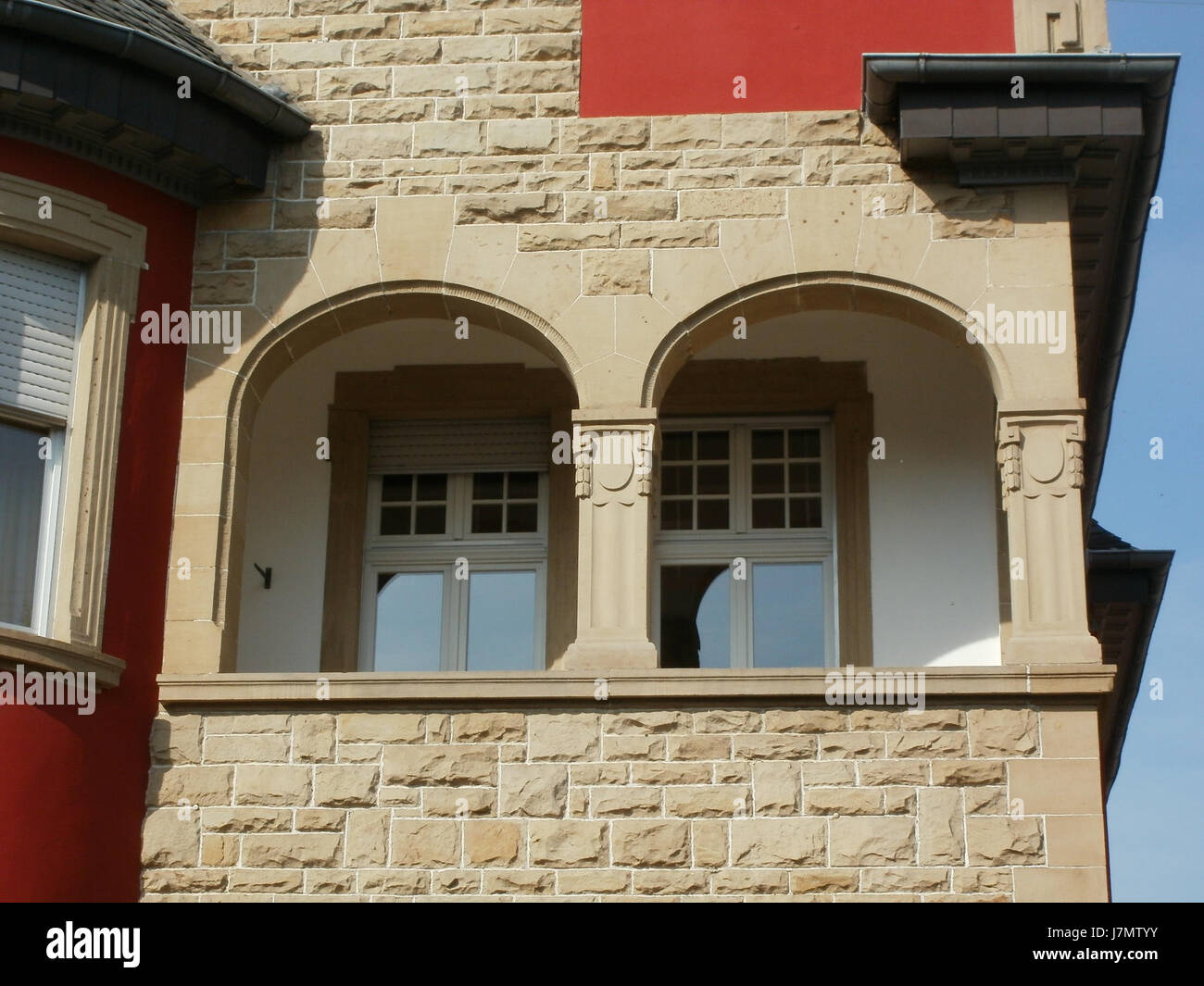 Photograph taken on September 27, 2011, of Kurfürstenstraße 43 in Schwetzingen, Germany, highlighting the architectural features and urban setting of this specific location. Stock Photo