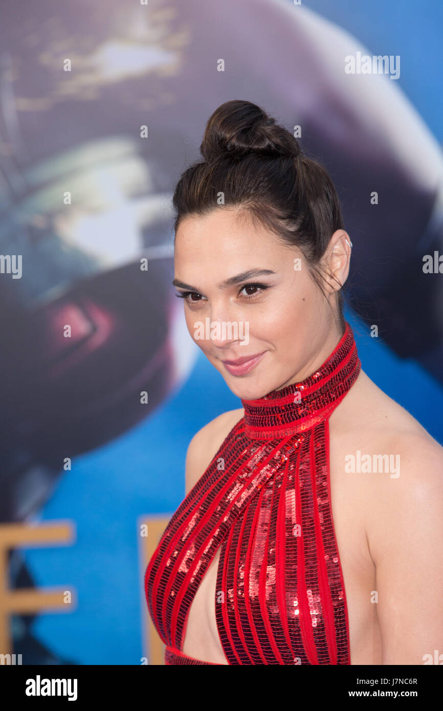 Hollywood, California, USA. 25th May, 2017. Actor Gal Gadot attends the Premiere of Warner Bros. Pictures' 'Wonder Woman' at the Pantages Theatre on May 25, 2017 in Hollywood, California. Credit: The Photo Access/Alamy Live News Stock Photo