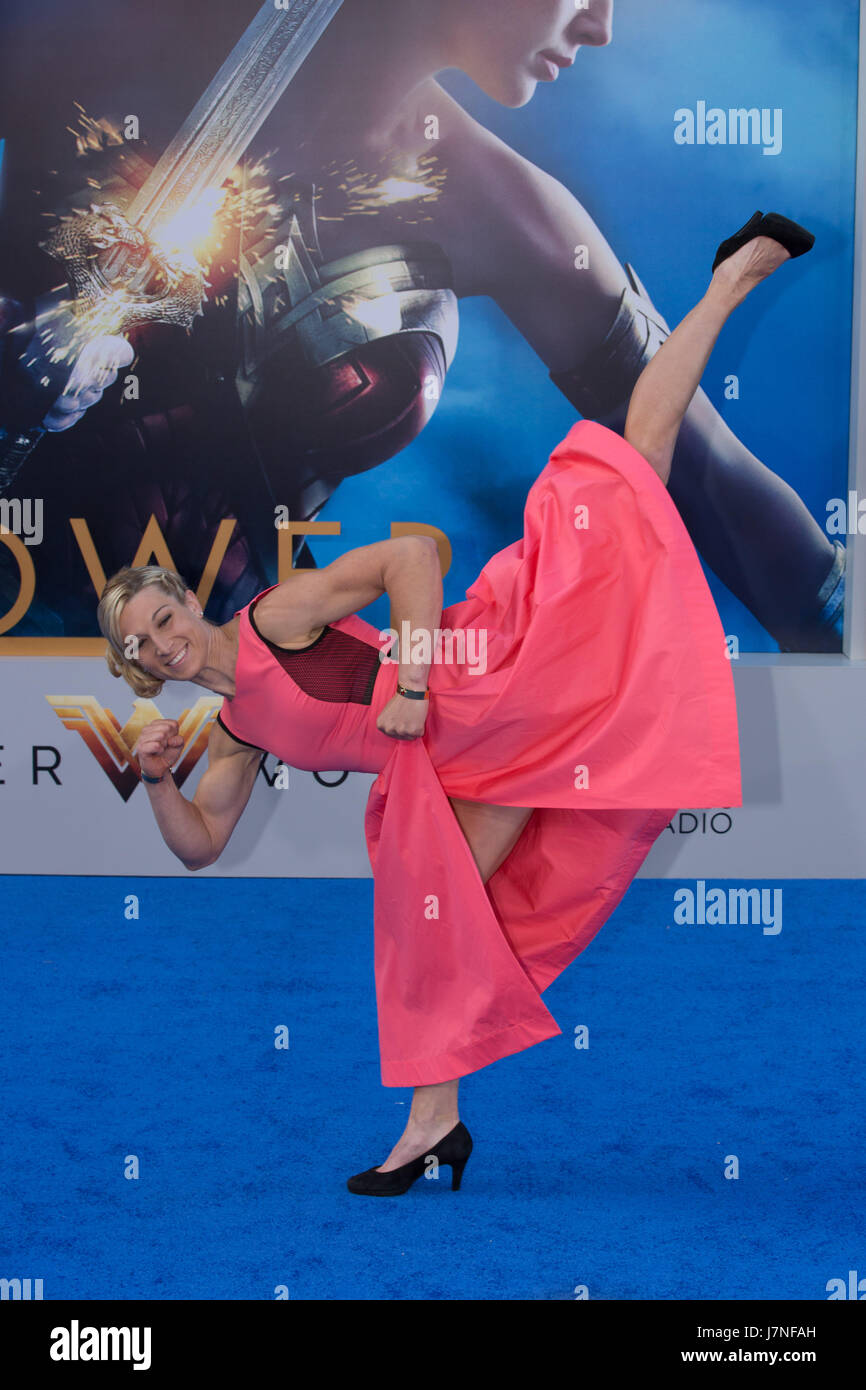 Hollywood, California, USA. 25th May, 2017. Jessie Graff attends the Premiere of Warner Bros. Pictures' 'Wonder Woman' at the Pantages Theatre on May 25, 2017 in Hollywood, California. Credit: The Photo Access/Alamy Live News Stock Photo