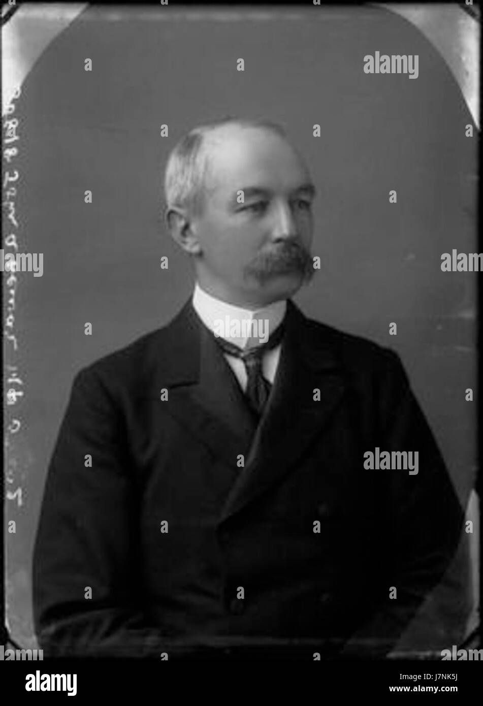 John Dewar was a significant figure in the whiskey industry, particularly known for his founding of Dewarâ€™s Scotch whisky. This particular reference to 1900 may relate to a significant milestone or event in the history of Dewar's brand. Stock Photo