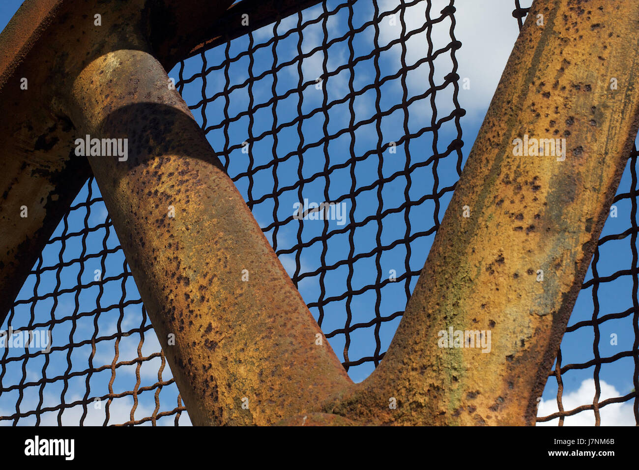 The image titled 'V is for Rust' showcases the deterioration and decay ...