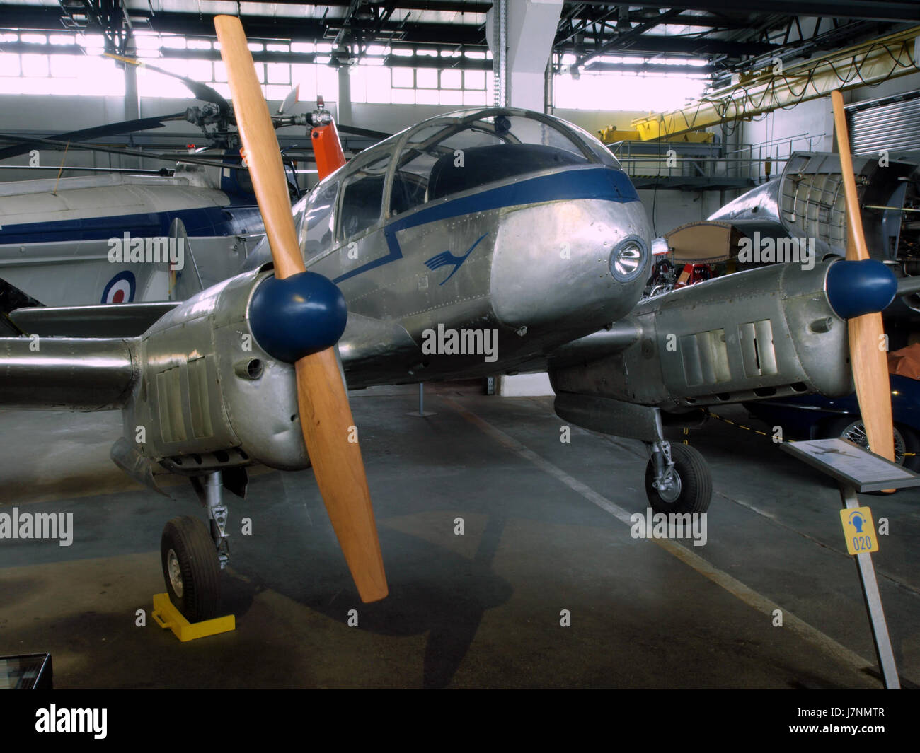 The Lufthansa LET Aero 45, introduced in 1948, was a small, propeller-driven aircraft designed for regional flights. It was used by the airline for short-distance travel and featured a robust, practical design, suitable for varied weather conditions and short airfields. Stock Photo