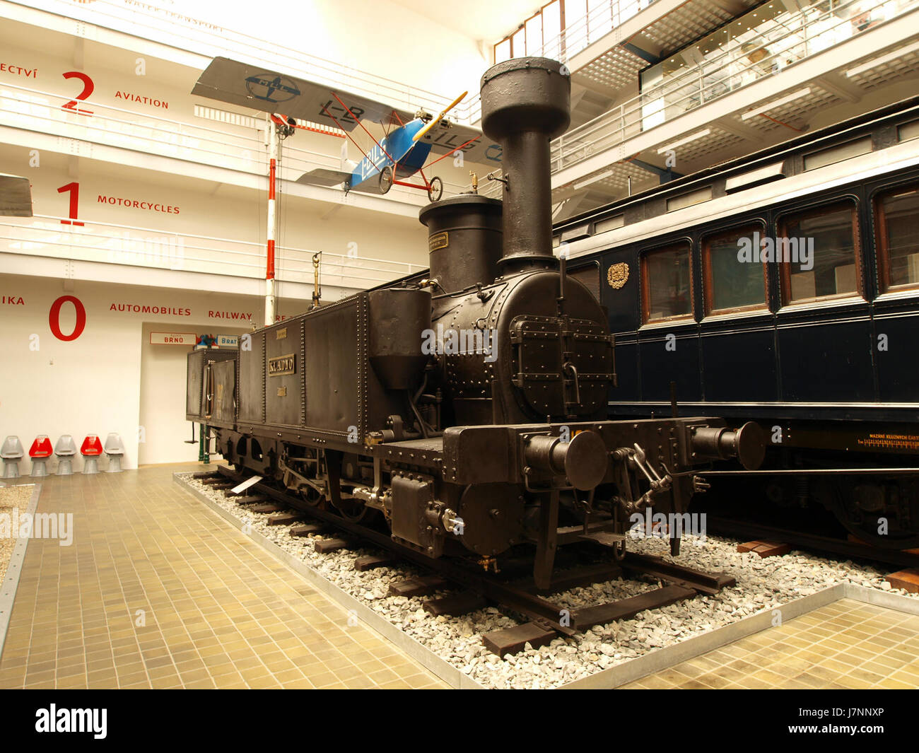The image from '1855 BEB I 103' shows a locomotive in Kladno, likely ...