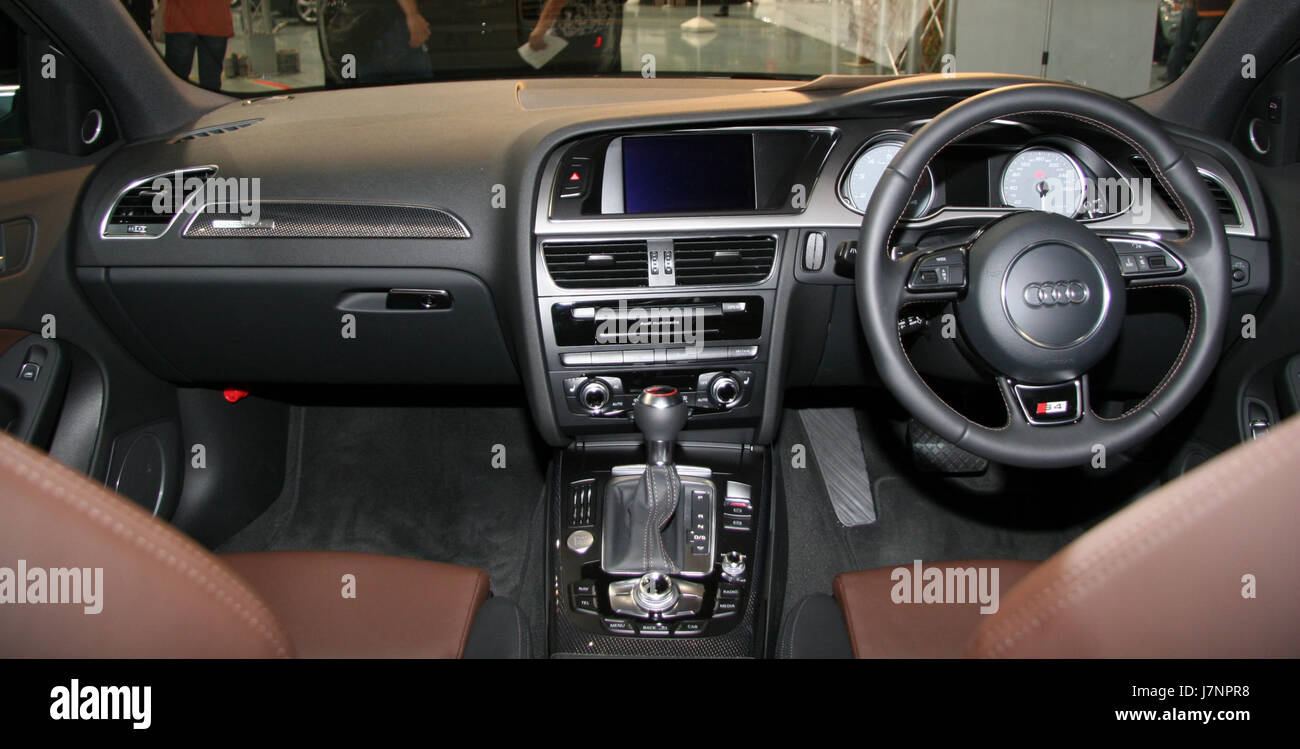 2012 Audi S4 Avant interior Stock Photo - Alamy