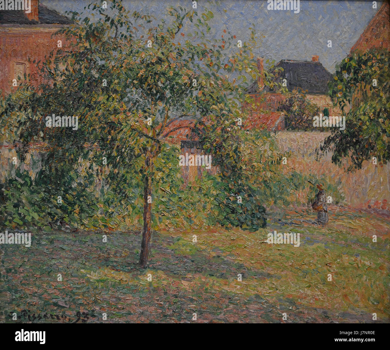 Apple Tree in the Meadow, Eragny, by Camille Pissarro Stock Photo