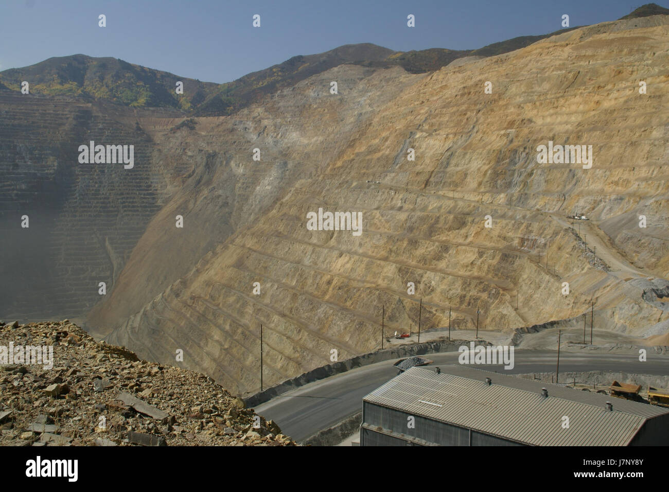 2012.09.29.104530 Bingham Canyon Mine Utah Stock Photo