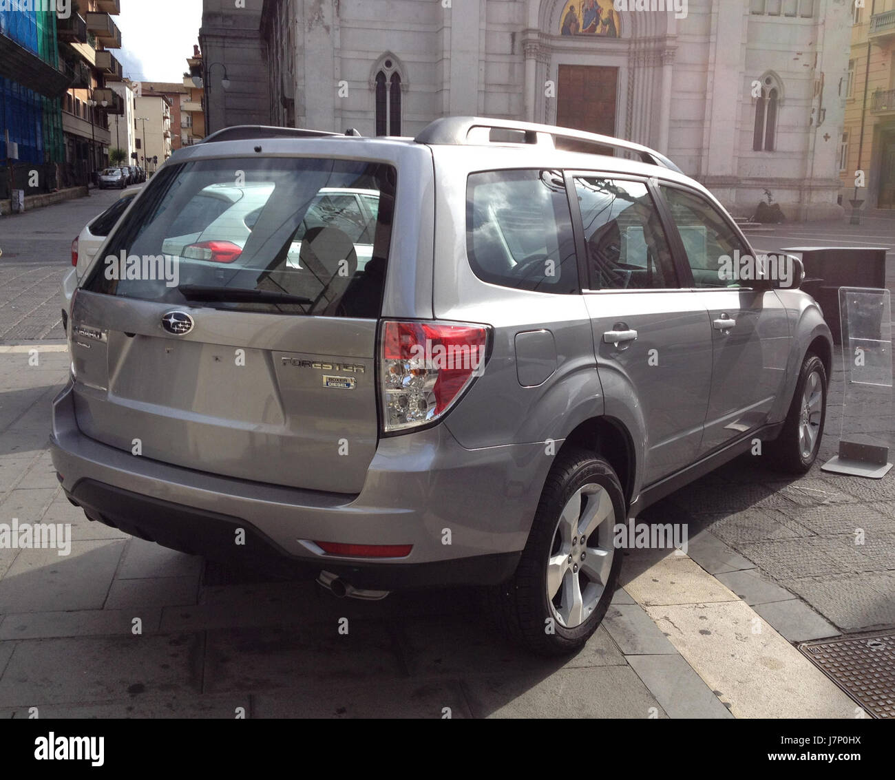 12 Subaru Forester 2 0 Diesel Rear Stock Photo Alamy