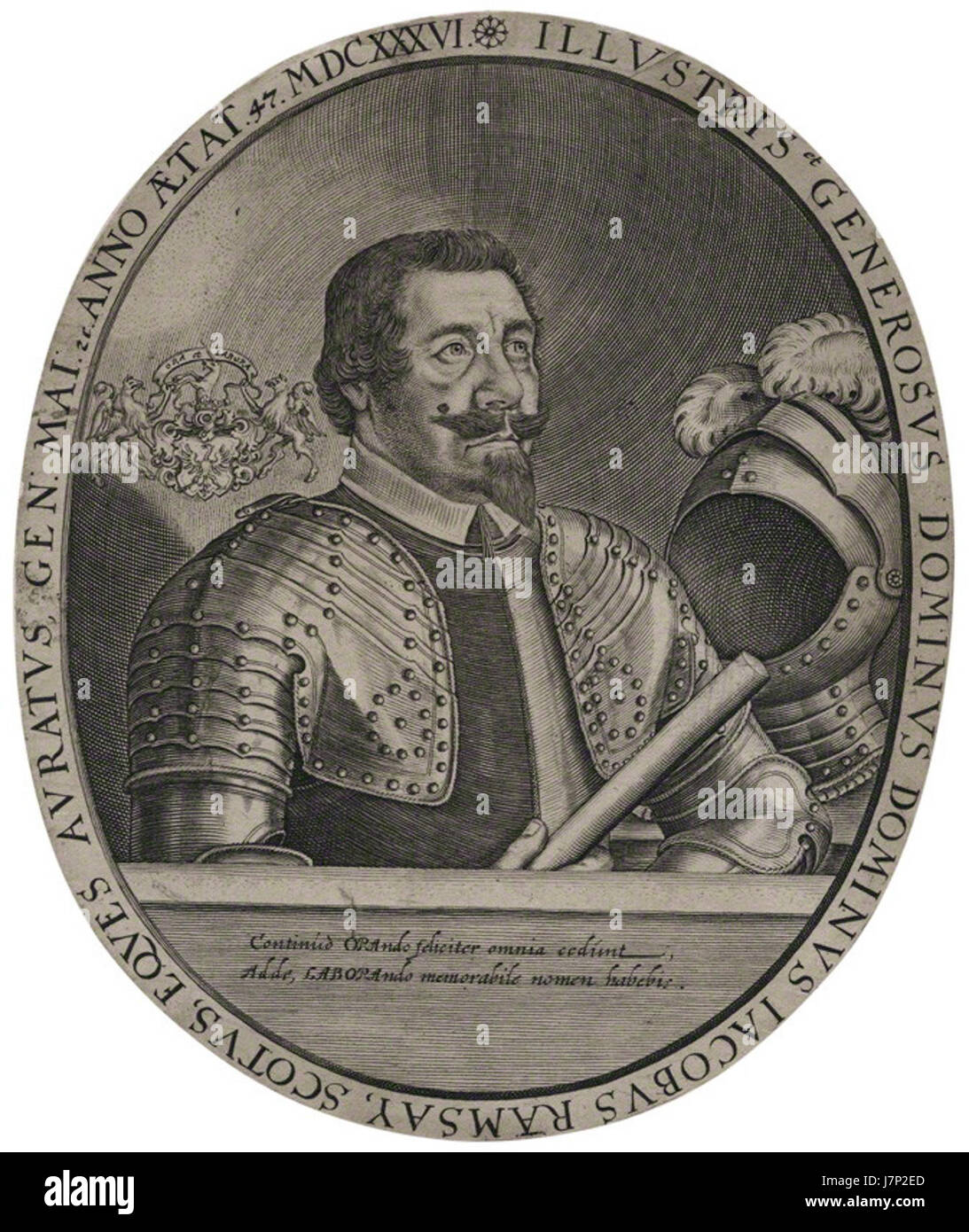 A portrait of Sir James Ramsay, also known as 'Black Ramsay ...