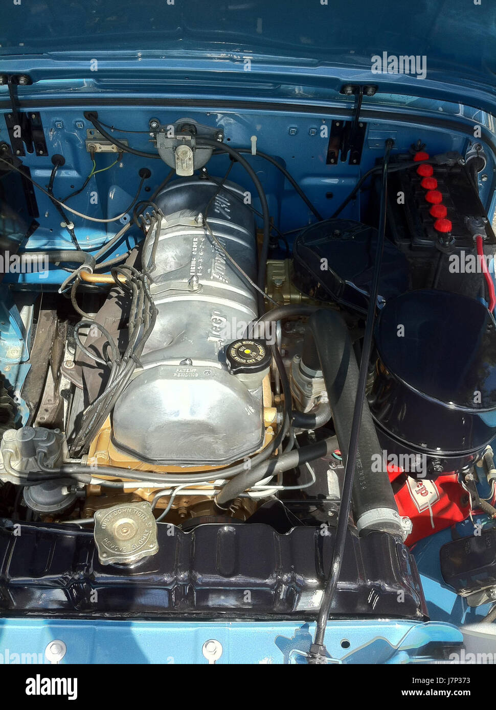 1963 Jeep Pickup FL engine F Stock Photo