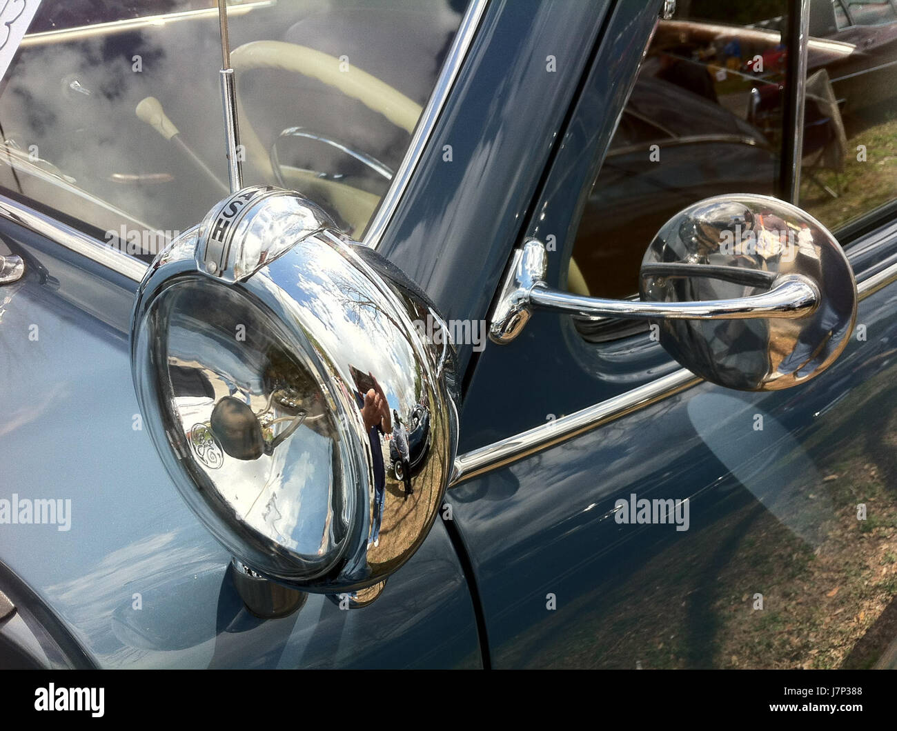 1948 Nash Ambassador convertible AACA Lakeland blue l Stock Photo