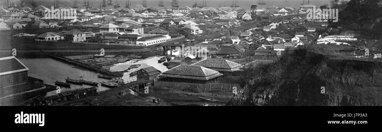 Old map of yokohama hi-res stock photography and images - Alamy