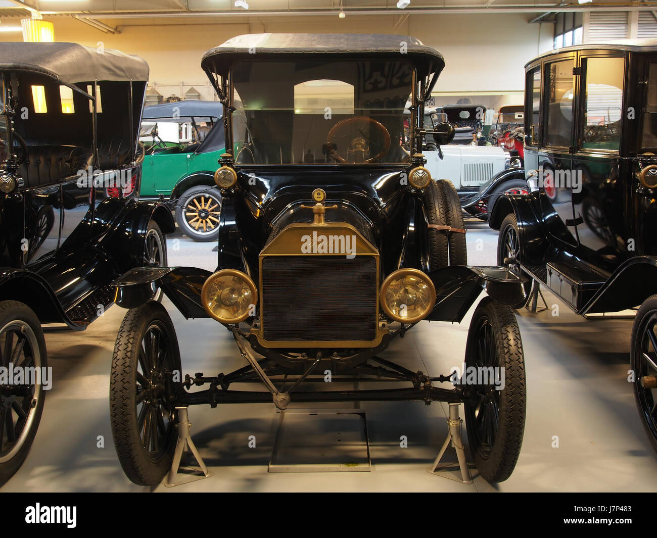 The 1916 Ford T Runabout is a classic automobile known for its revolutionary impact on the automotive industry. As a part of the Model T series, it played a key role in making automobiles affordable and accessible to the general public. Stock Photo