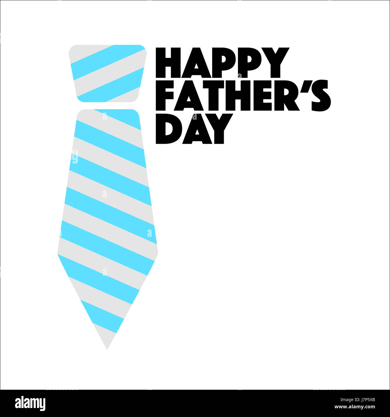 Happy Fathers Day tie sign illustration design graphic Stock Photo - Alamy