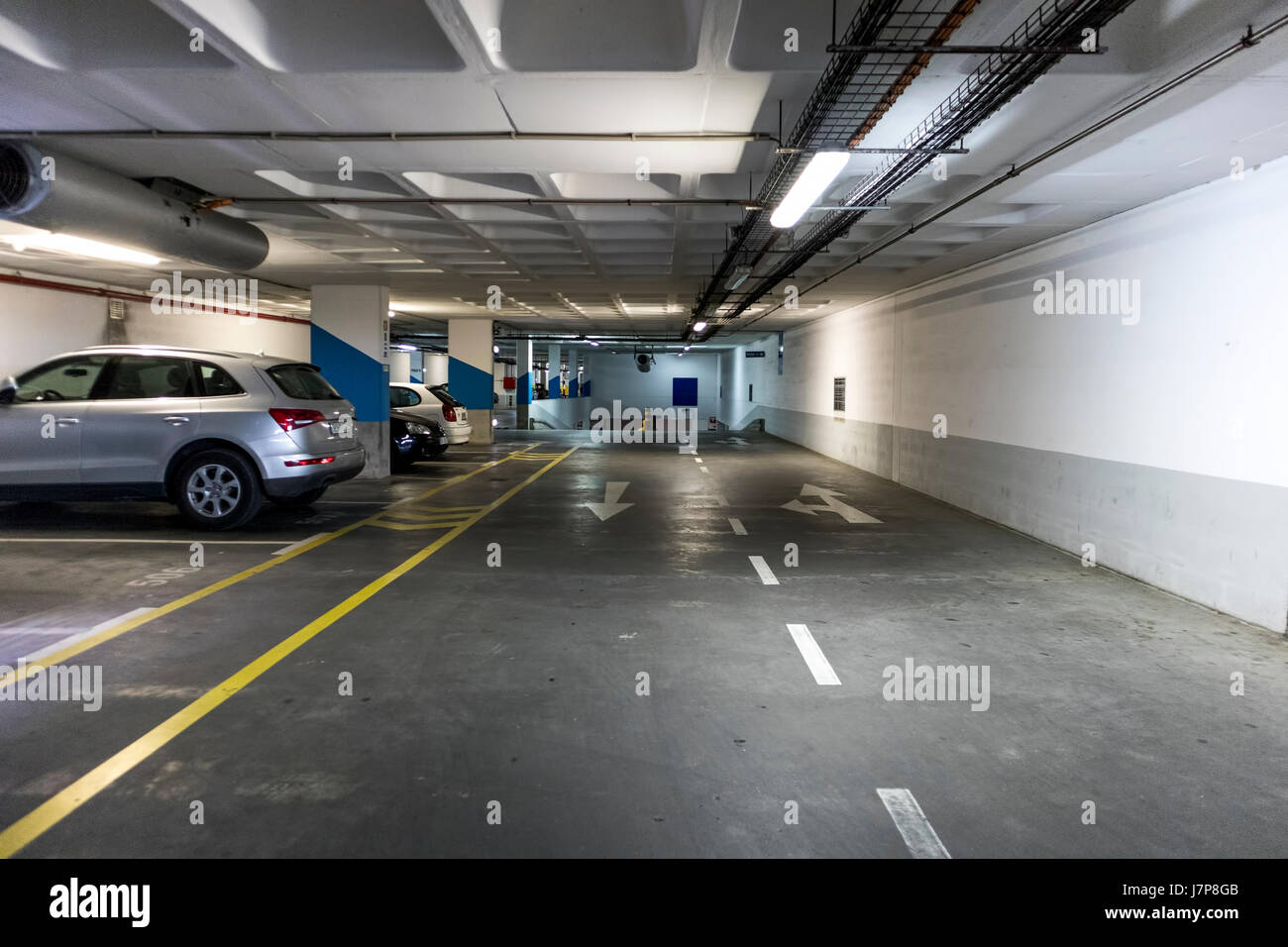 Underground car park Stock Photo - Alamy