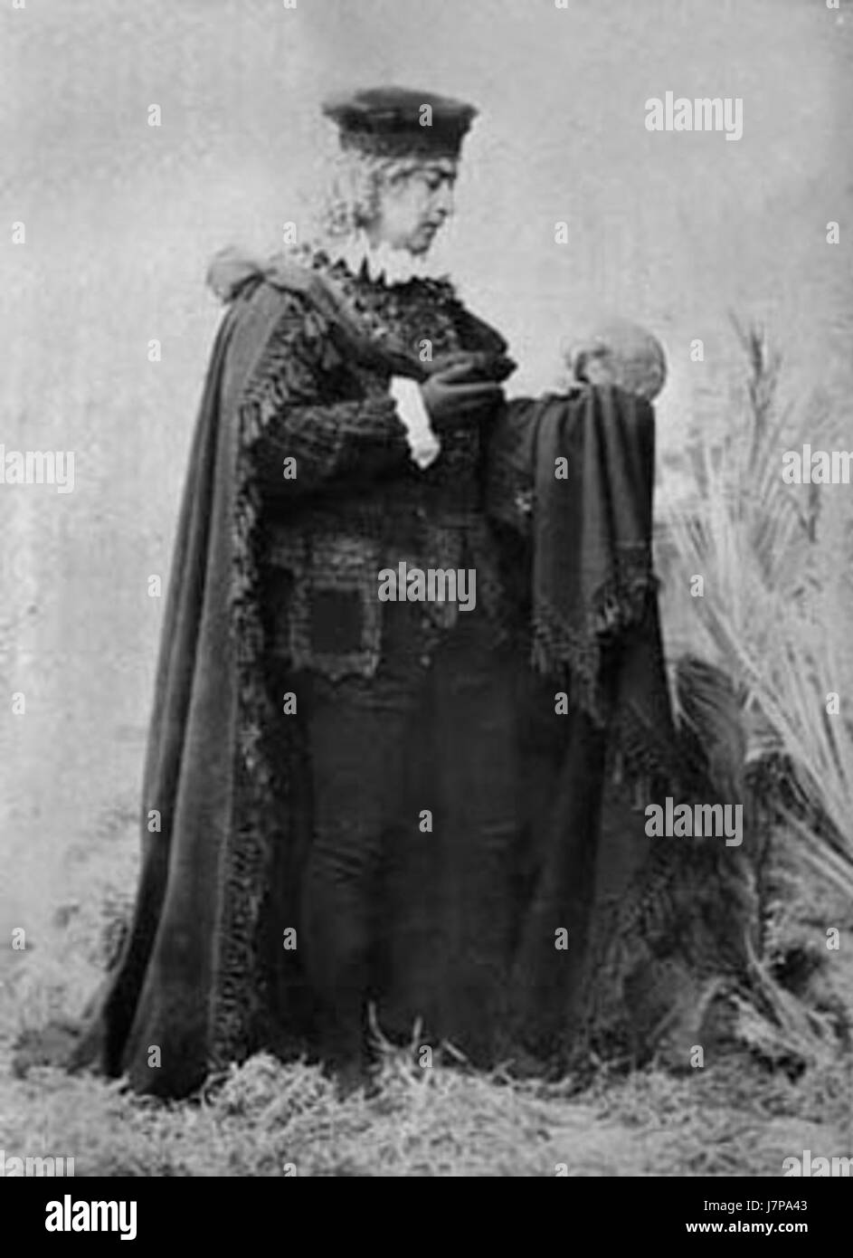Alexander Roinashvili. Lado Meskhishvili in role of Hamlet. 1896 Stock Photo