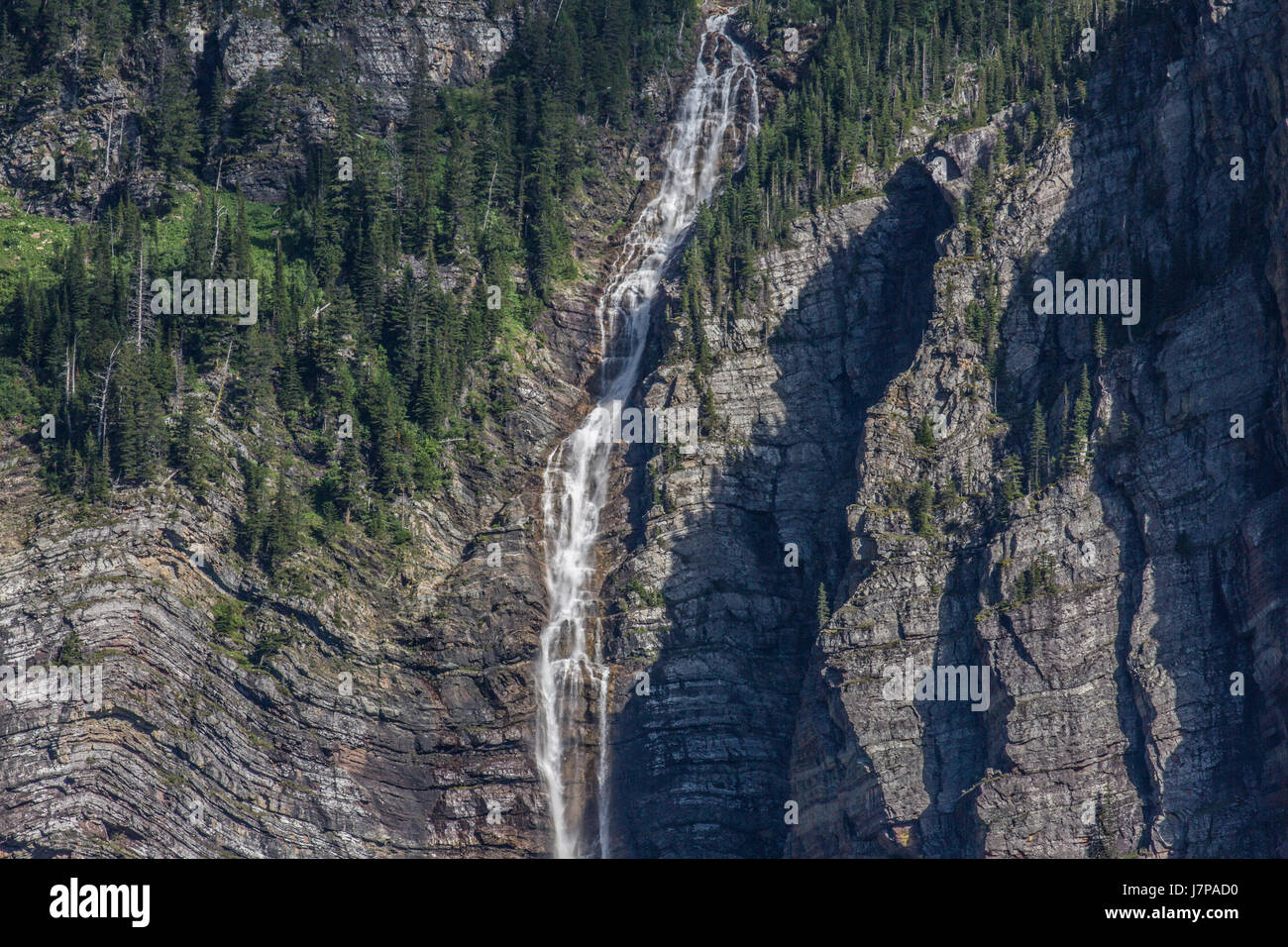 avalanche lake / glacier national park landscape water views Stock Photo