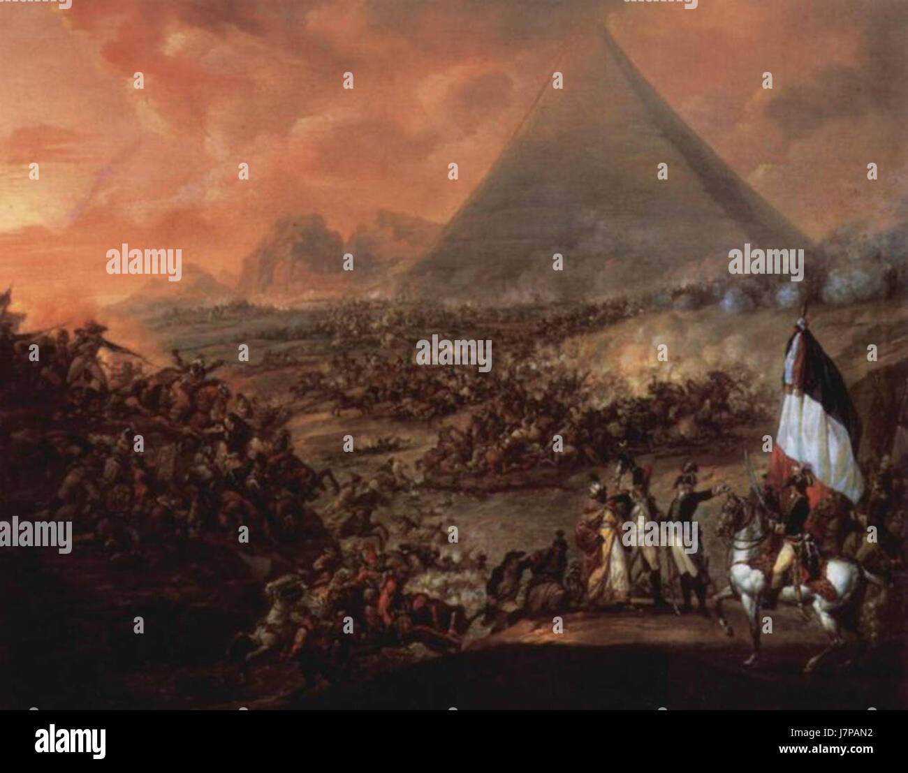 Batalla Piramides Stock Photo
