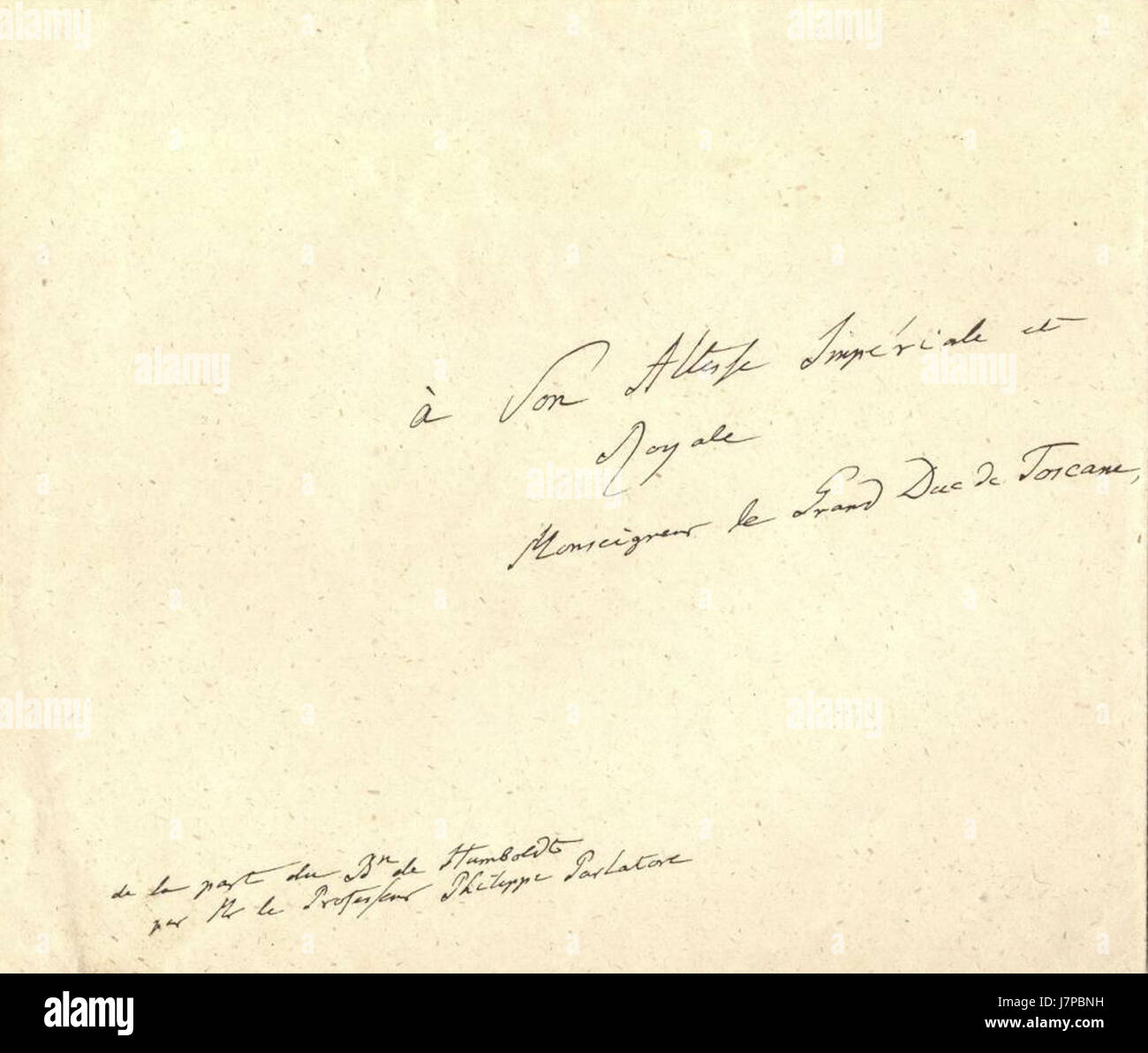 Briefkuvert Alexander von Humboldt 1844 Stock Photo