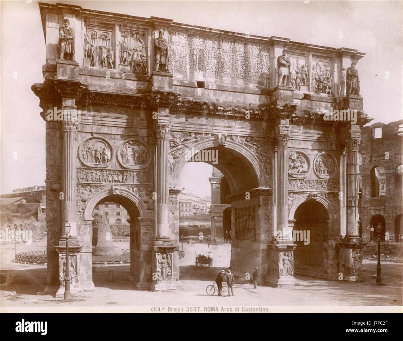Brogi, Giacomo (1822 1881)   n. 3637   Roma   Arco di Costantino Stock Photo