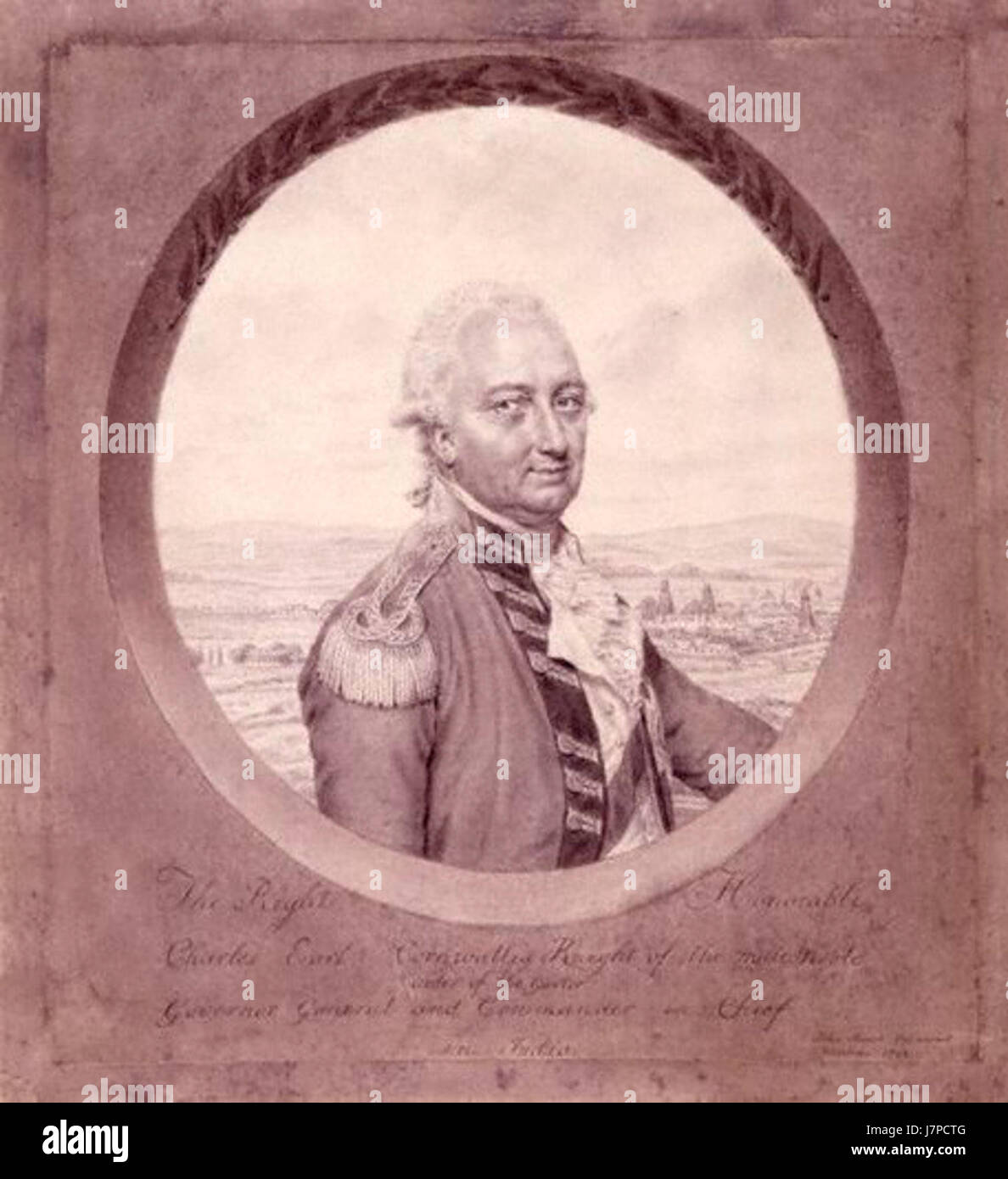Charles Cornwallis by John Smart 1792 Stock Photo Alamy