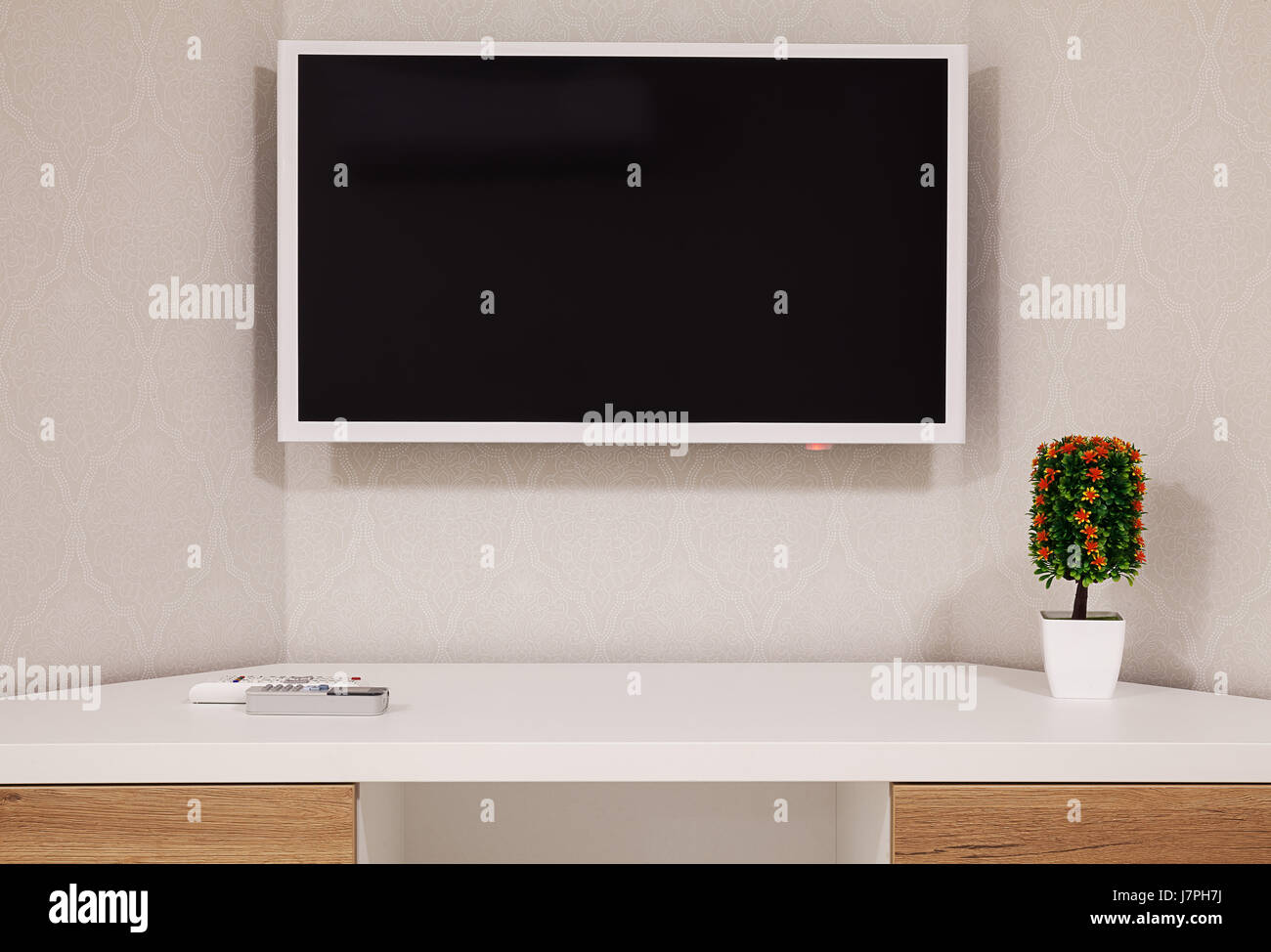 lcd panel on wall in stock