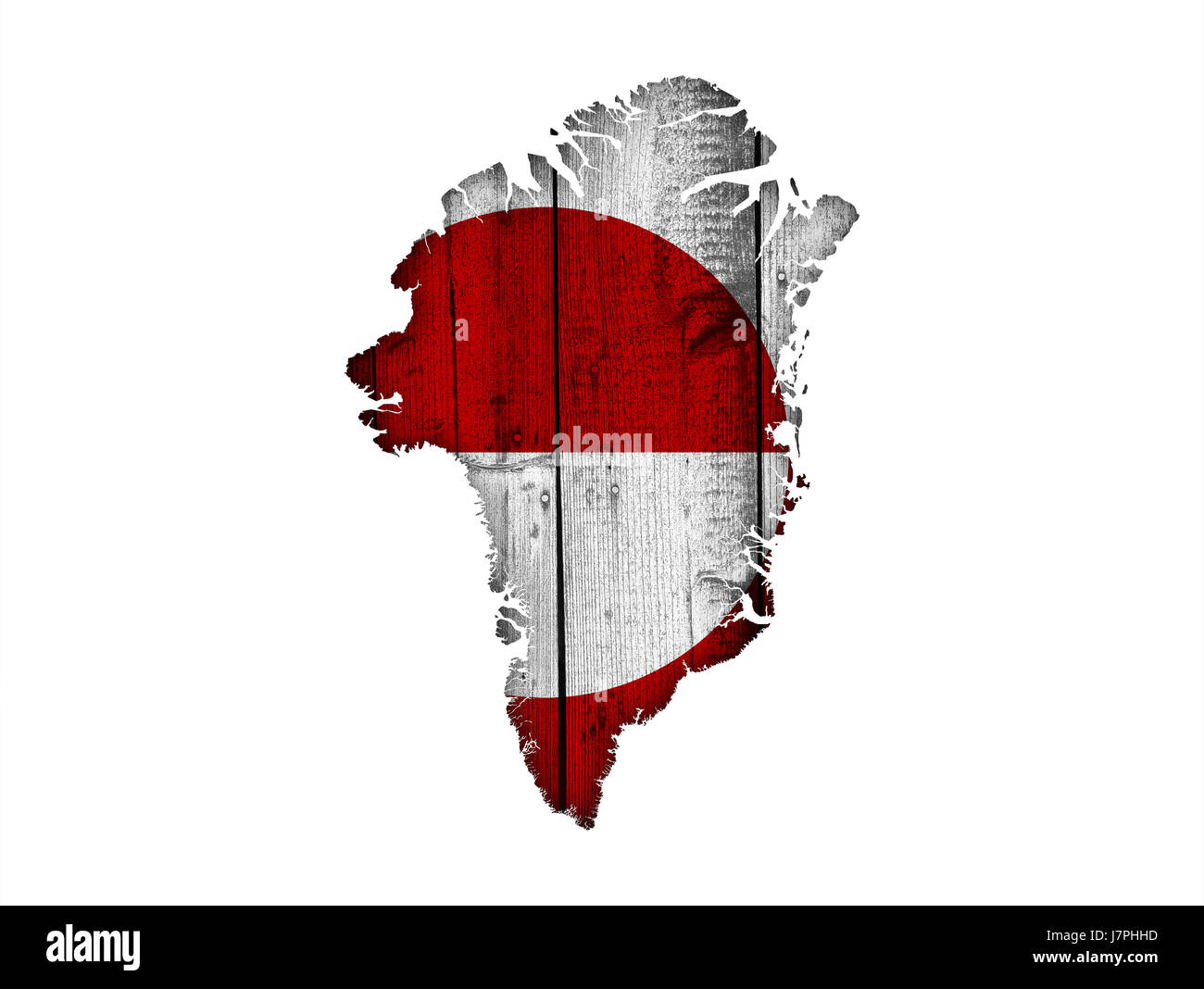 Map and flag of Greenland on weathered wood Stock Photo - Alamy