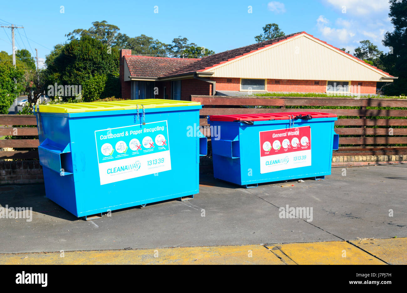 Recycling bins, New South Wales, NSW, Australia Stock Photo 142482805 Alamy