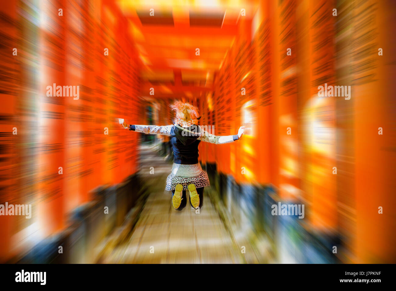 Buddhist temple blurred background Stock Photo