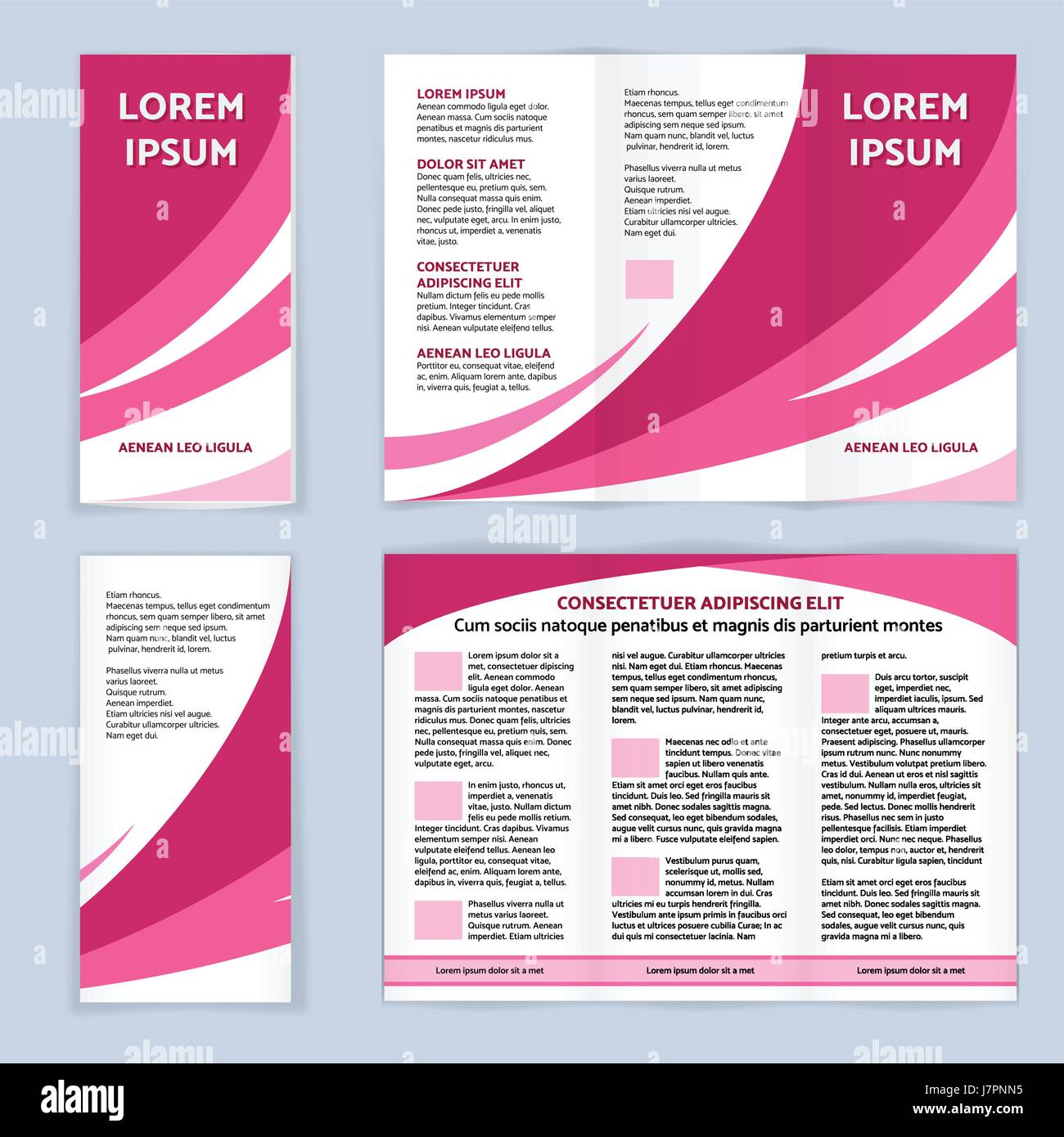 Blank trifold paper leaflet Stock Vector Image & Art Alamy