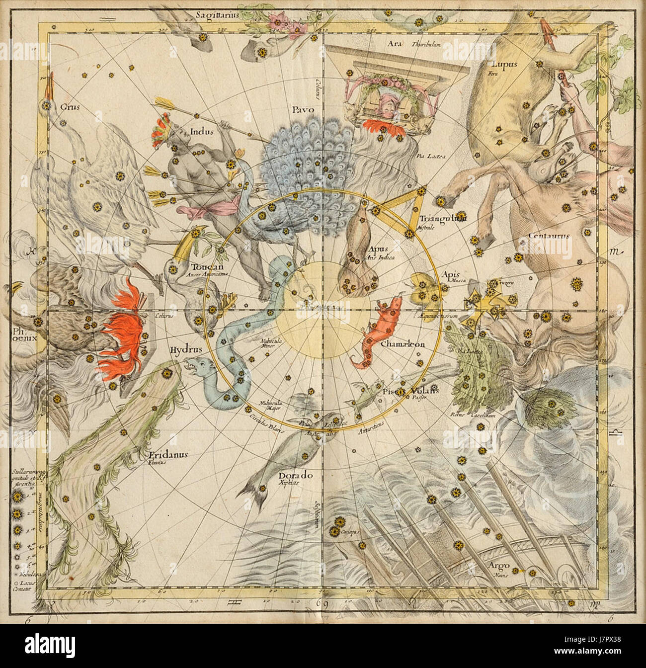 Historical map of stars chart hi-res stock photography and Historical map of stars chart hi-res stock photography and