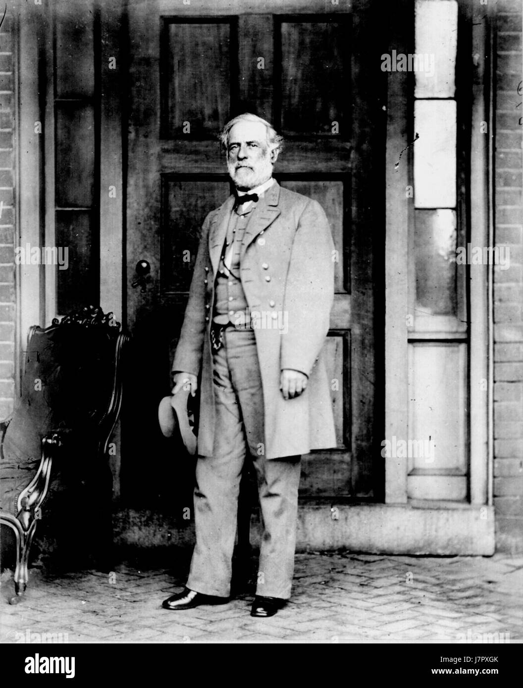 Confederate General Robert E. Lee poses in a late April 1865 Stock