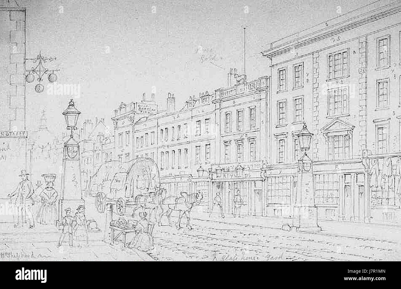 Aldersgate Bars, 1857 Stock Photo Alamy