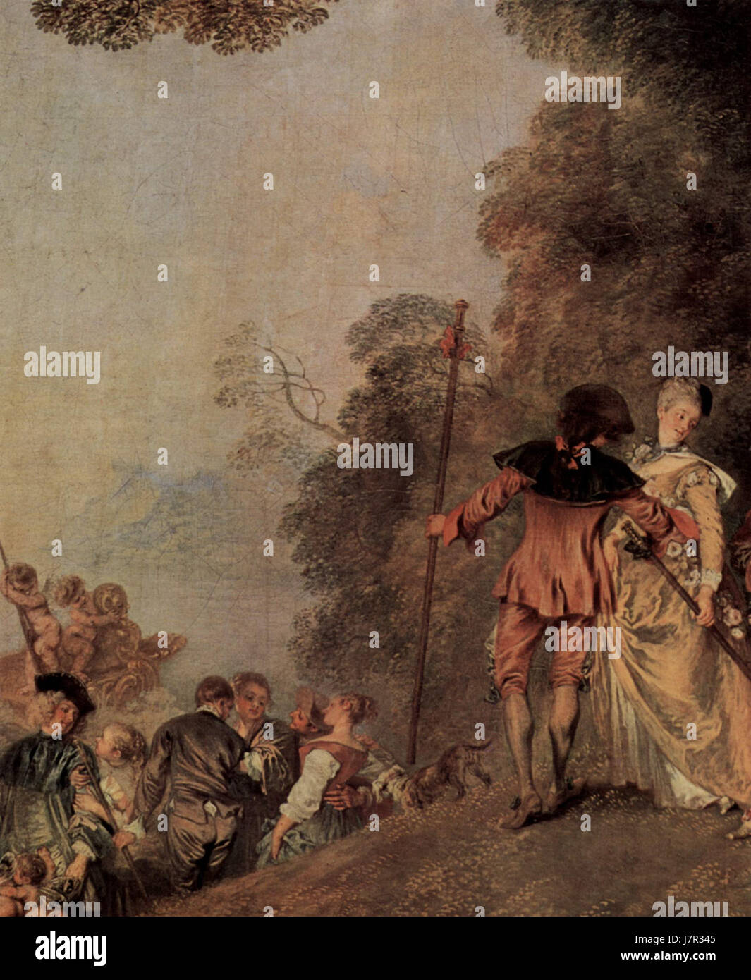 Antoine Watteau was an 18th-century French painter known for his ...